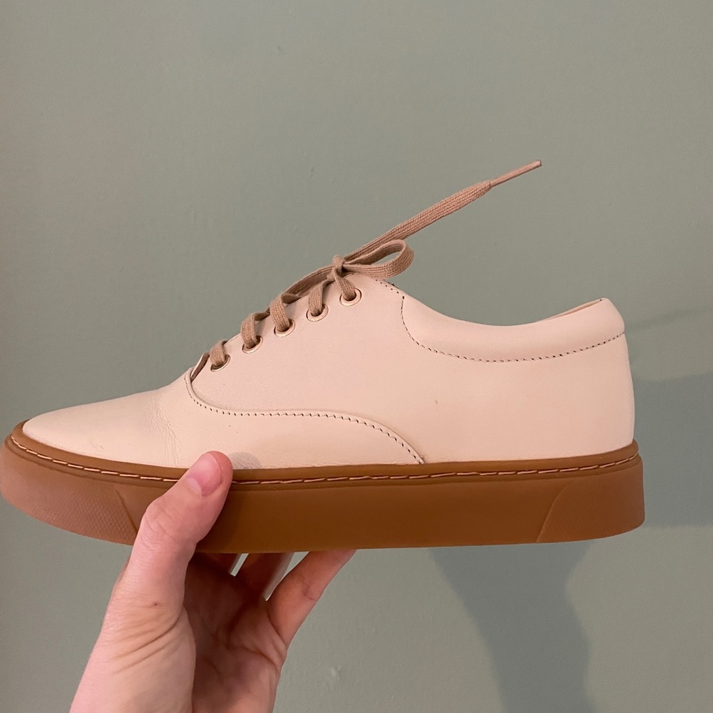 Nisolo Cream and Tan Women's Sneakers